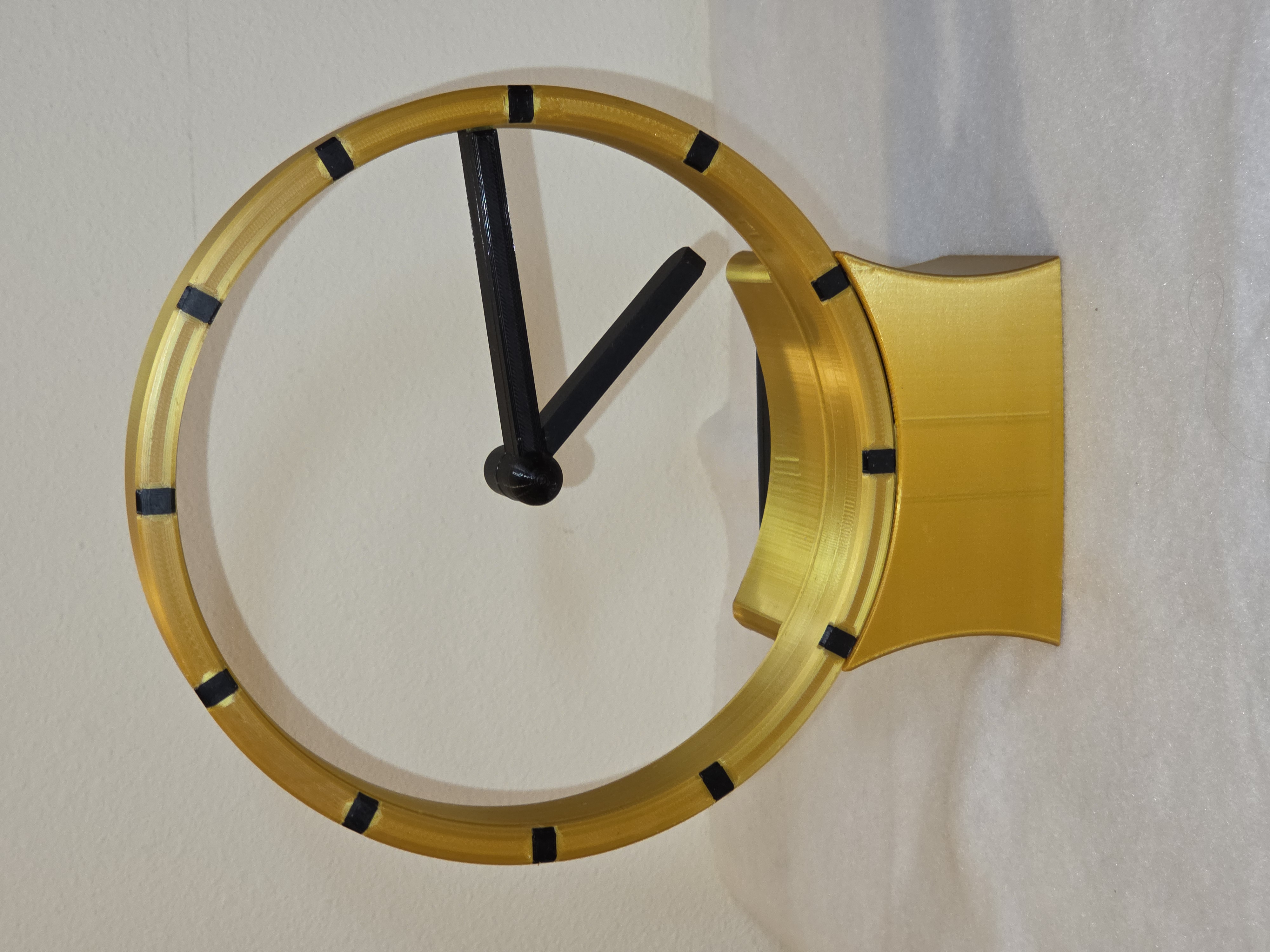 Hollow Clock Ver3.14159 - Internet time and auto hand setting 3D model
