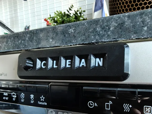 Dishwasher Sign Flat Text Remix