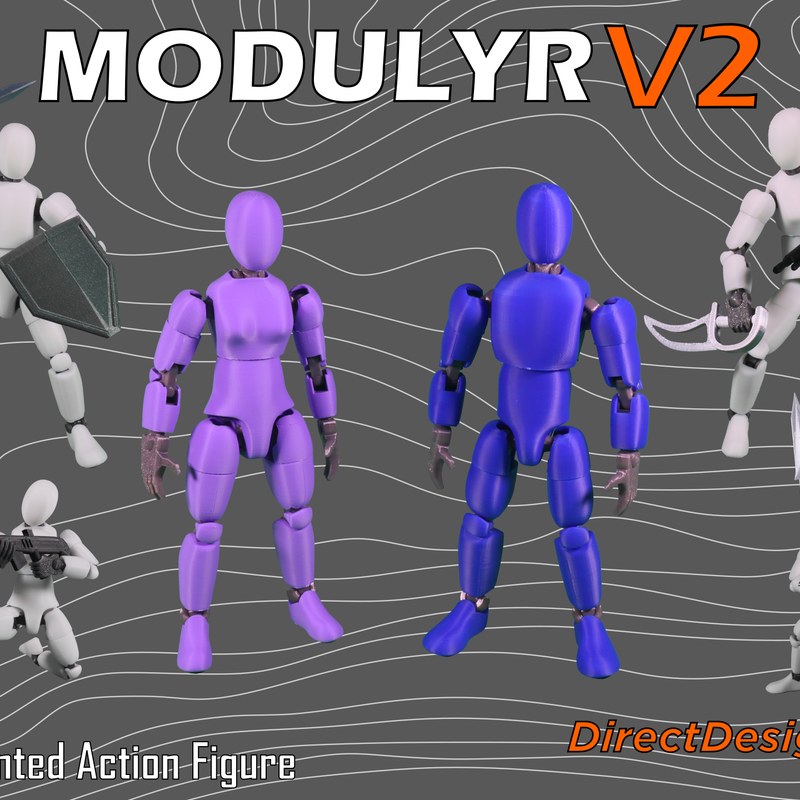 MODULYR V2 - Articulated Action Figure by Direct Designs | Download ...