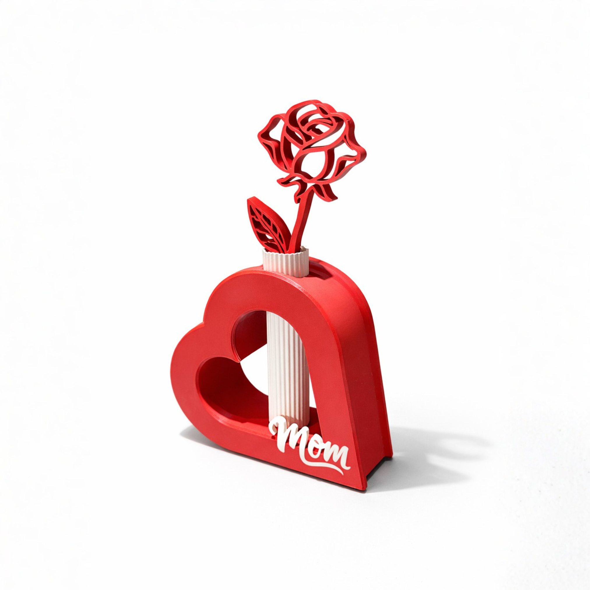 HEART VASE / MOTHERSDAY VASE / MOM MELTED WITH HEART / MOTHERSDAY GIFT / LOVE / HOMEDECOR / DECOR / STL / MOM — miniatura 4