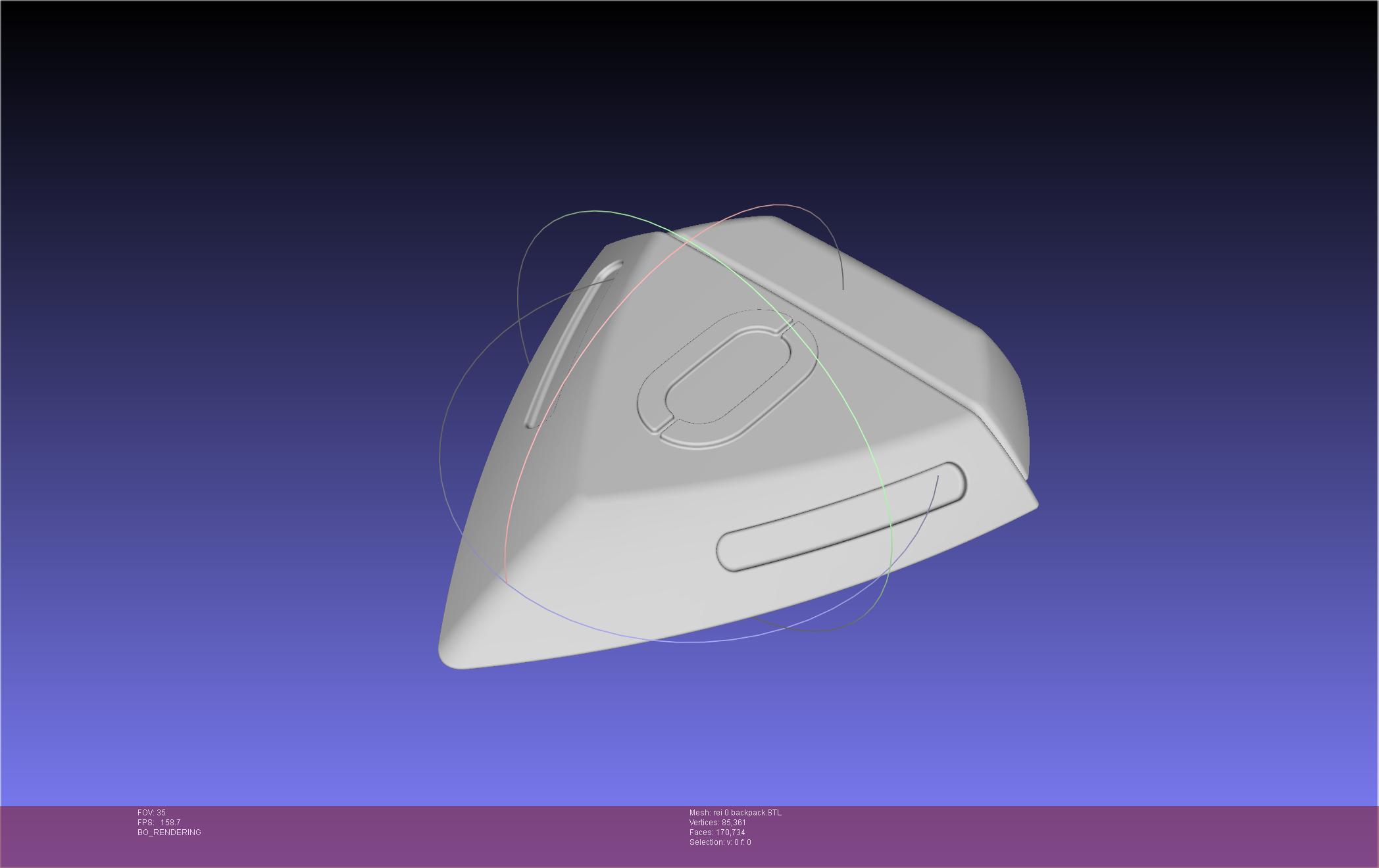 Evangelion Rei Unit 0 Backpack Printable Model
