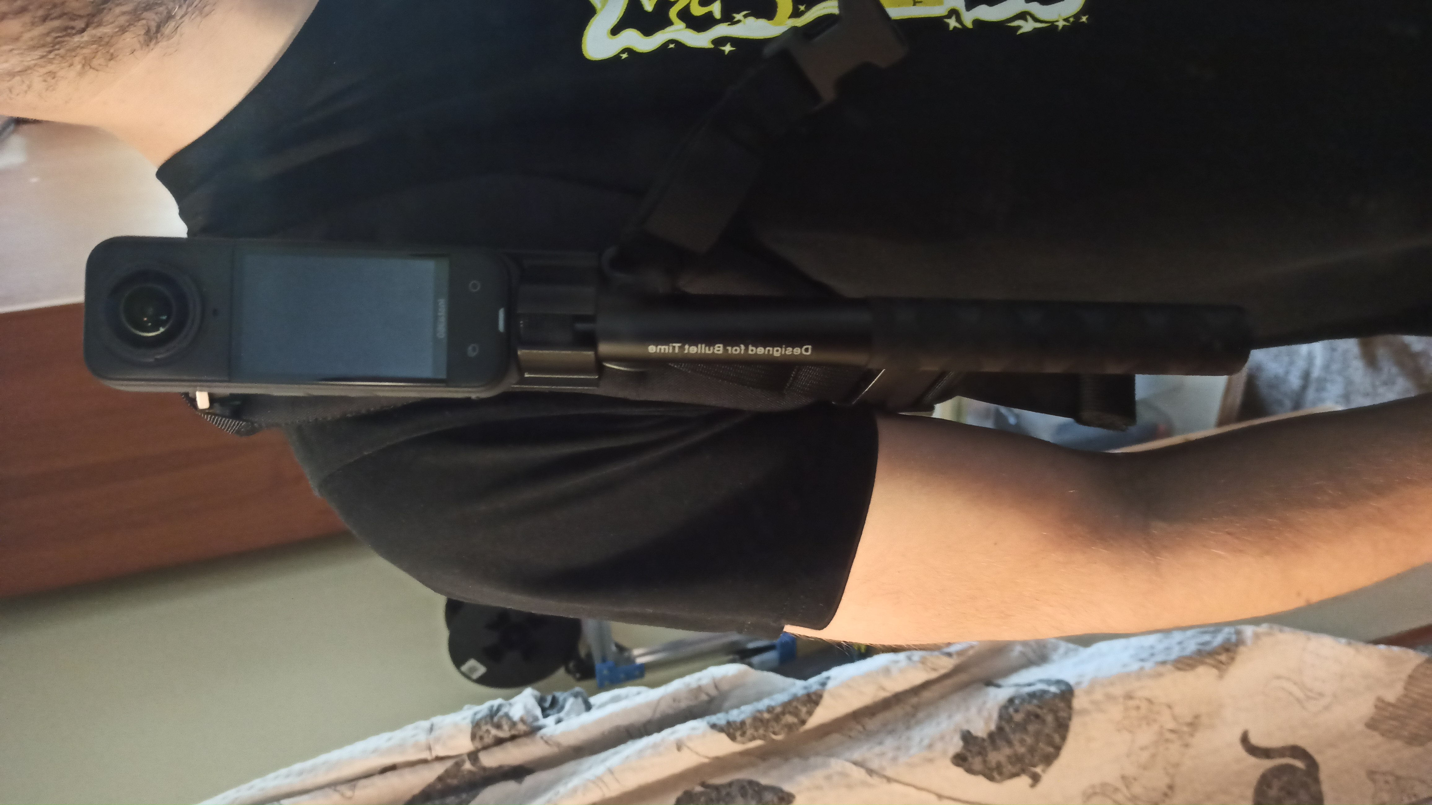 Insta360 selfie stick backpack holder 3D model