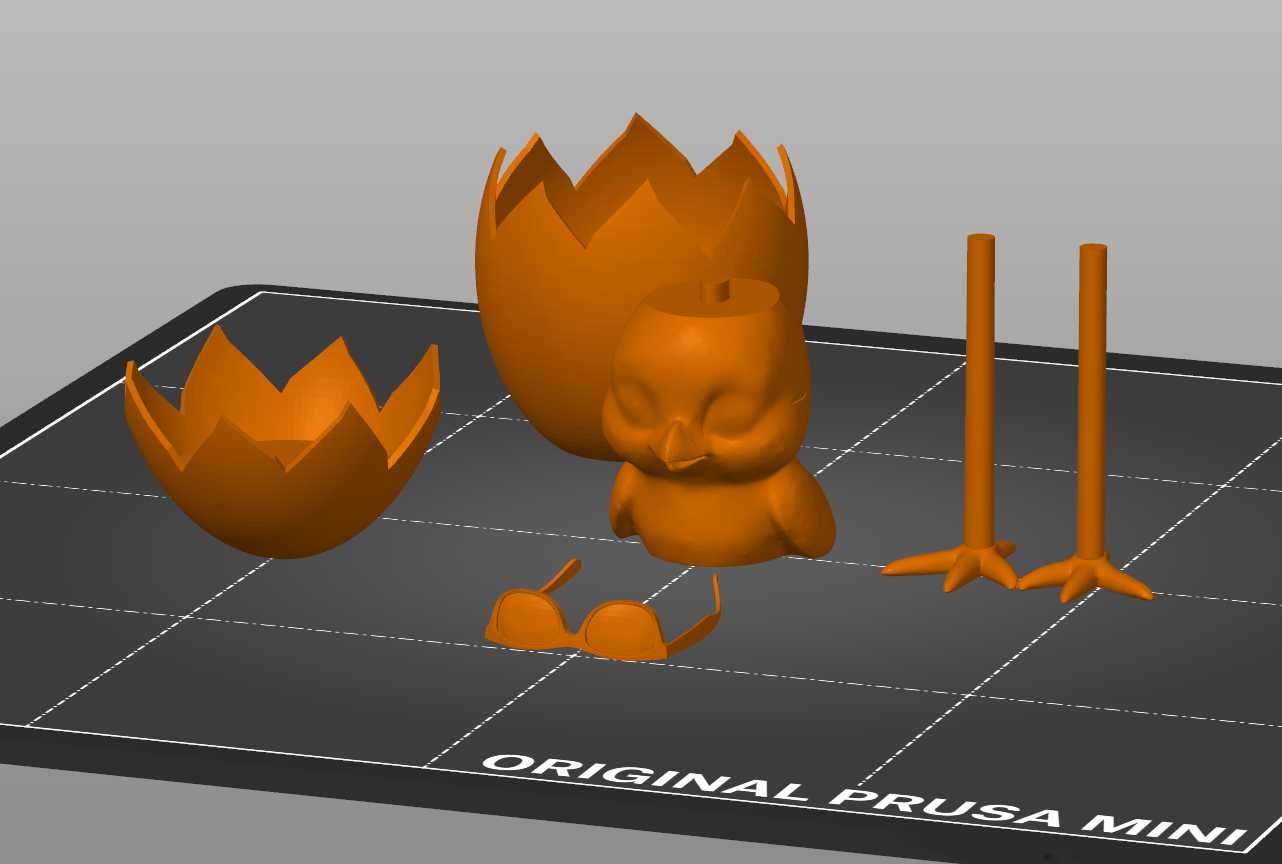 Miniatura 6 do modelo 3D Moving Easter Egg With Chick