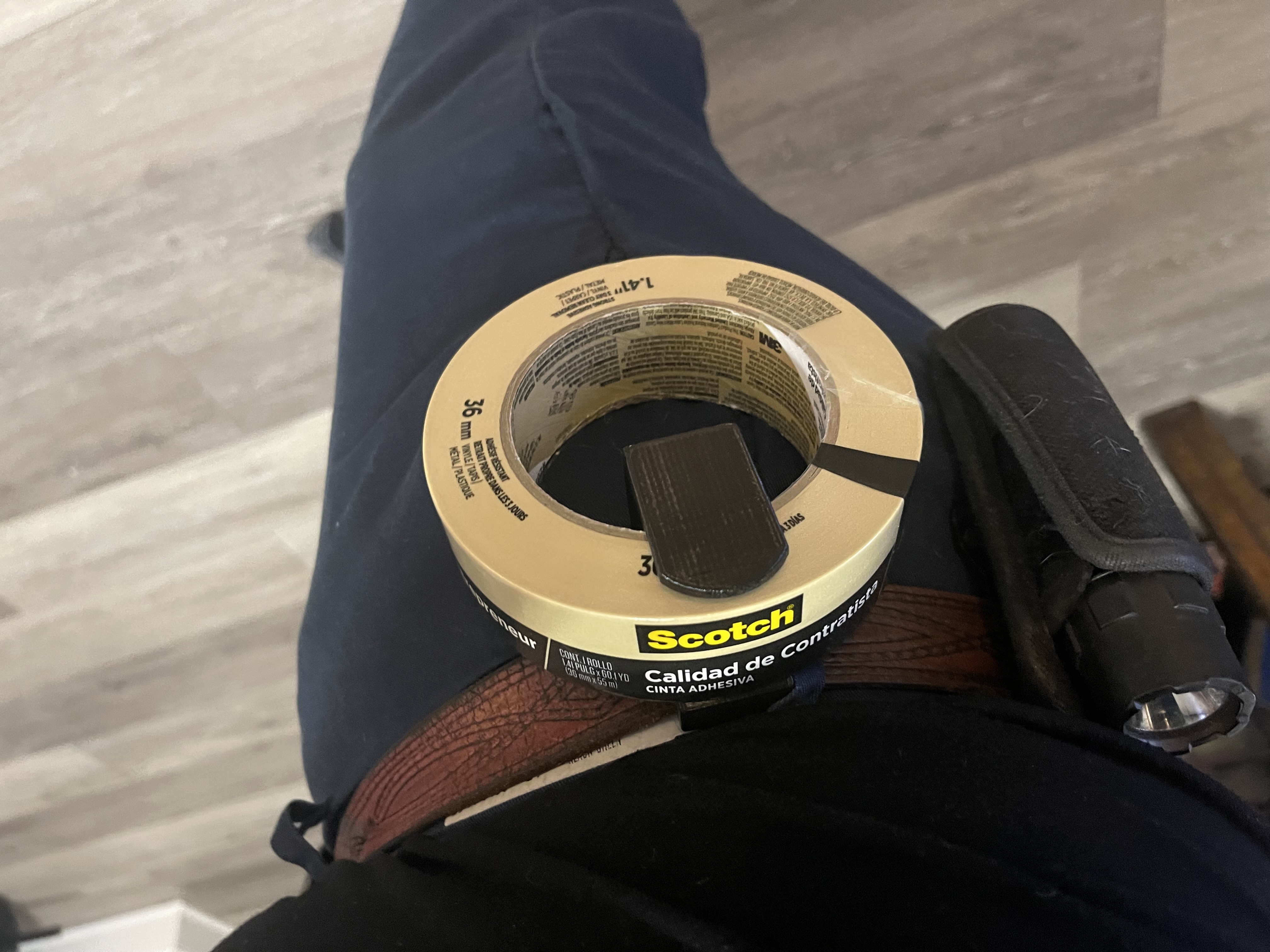 TAPE BELT HOLSTER HOLDER-NO SUPPORTS