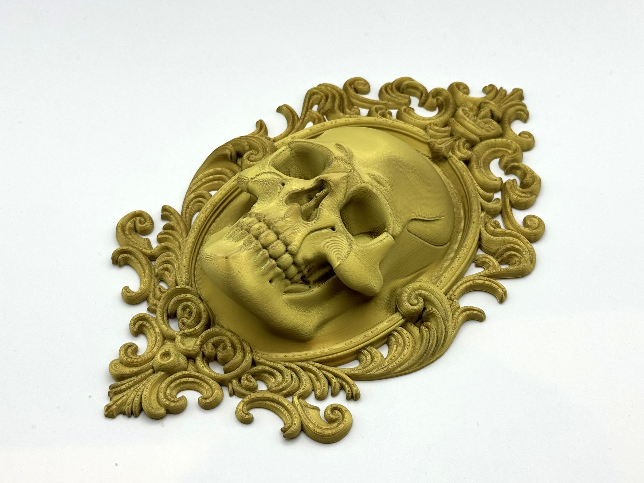 Baroque Skull Wall Plaque