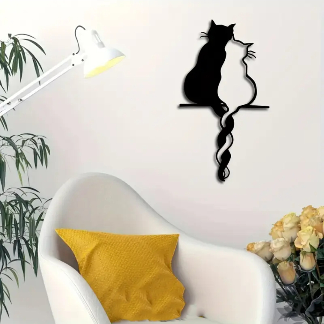 Tangled tail cats - Wall decoration