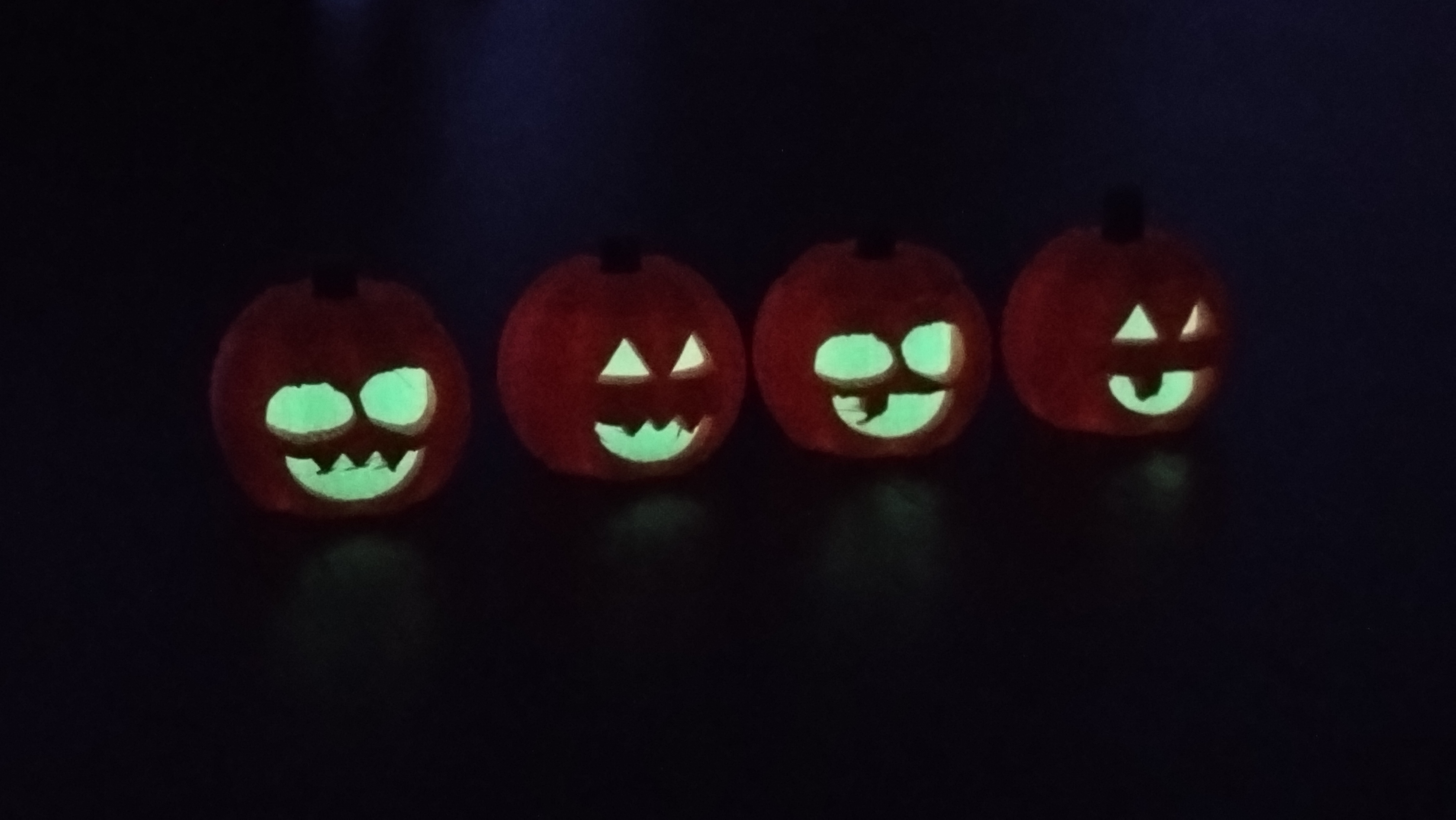 Mini pumpkin with face