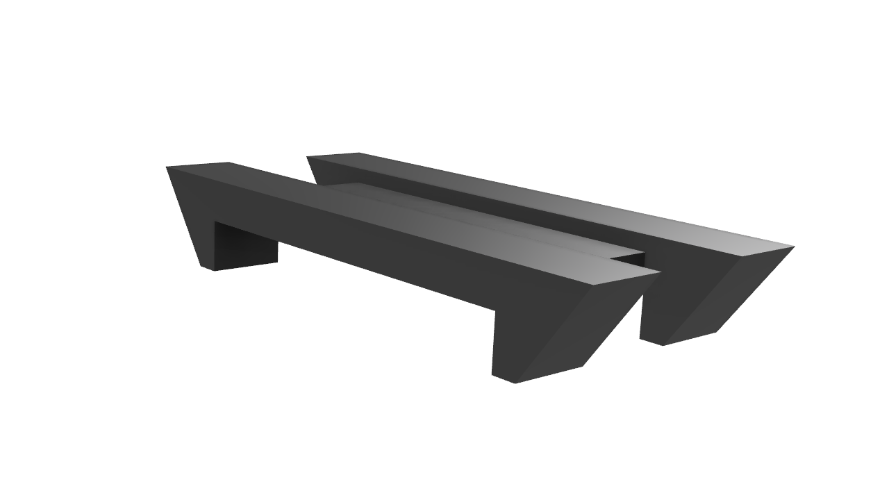 H0 scale - Clip connector for concrete platform - Echelle H0 - Clip connecteur pour dalles beton (77.5 gauge)
