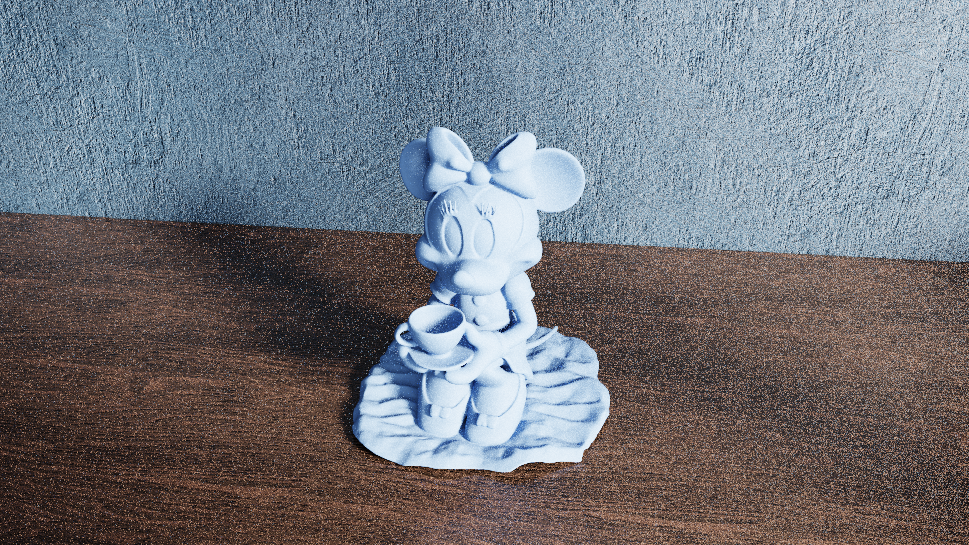 Miniatura 9 do modelo 3D Sitting Minnie Mouse