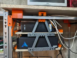 Rack mit Roller für Server oder andere Dinge