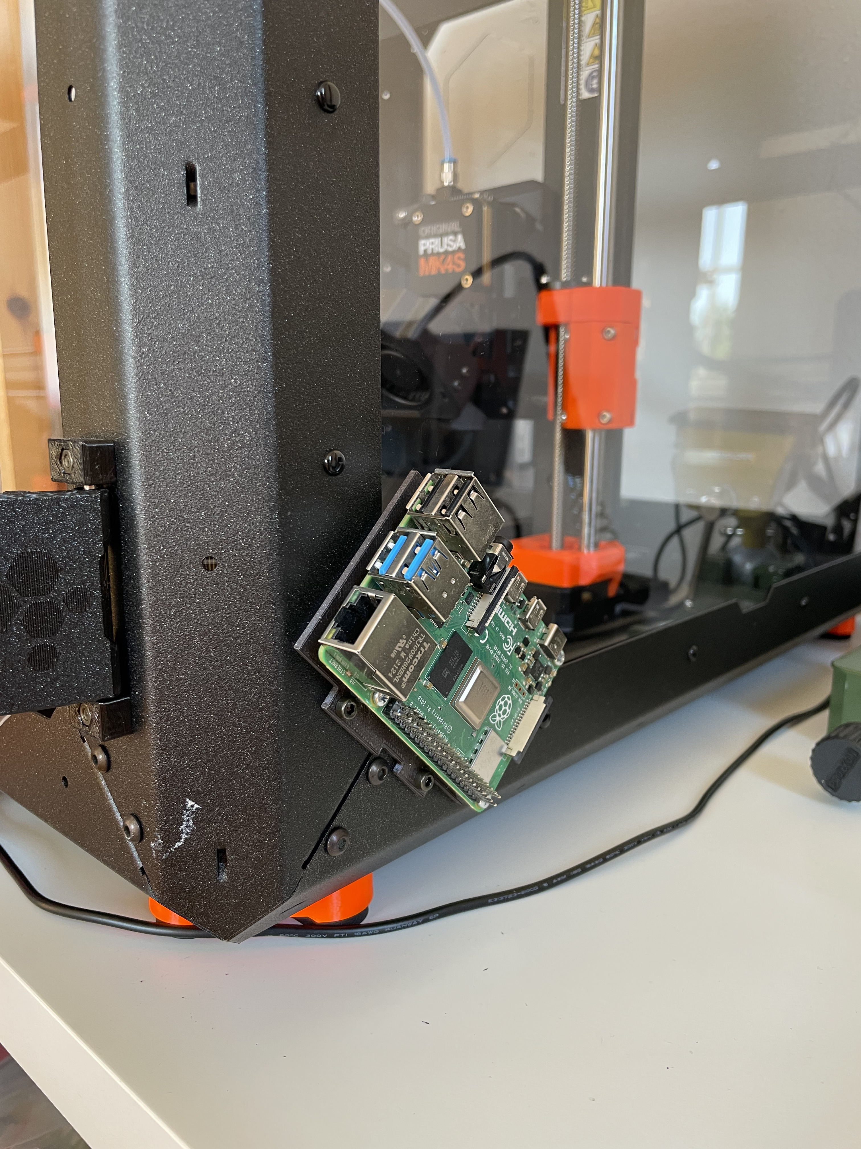 Original Prusa Enclosure Raspberry Pi 4 Mounting Bracket