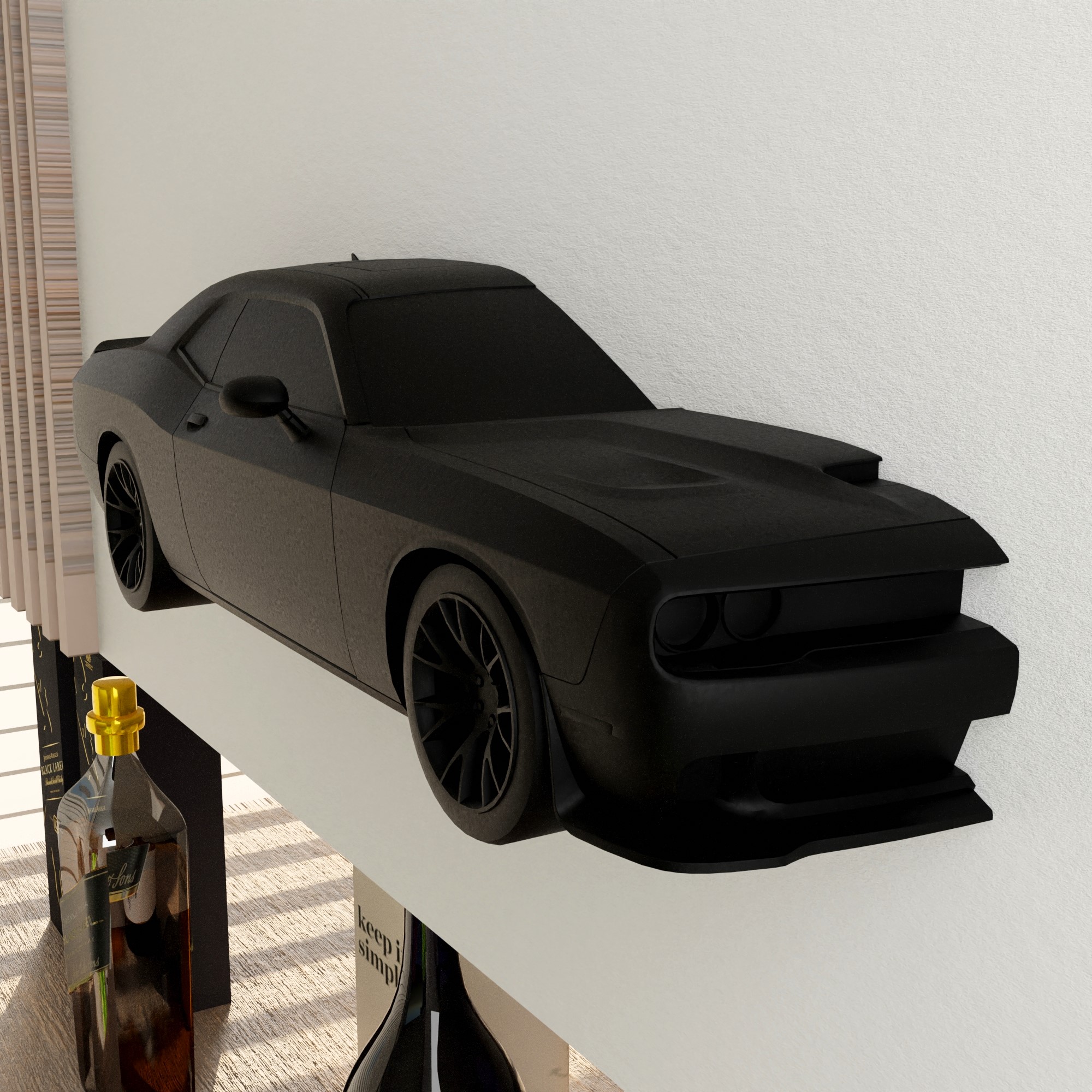 Dodge Challenger Hellcat Wall-mounted