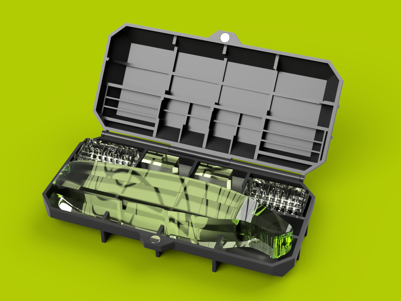 Philips Oneblade Rugged Travel Case Print in Place Joint 3x6mm magnet close