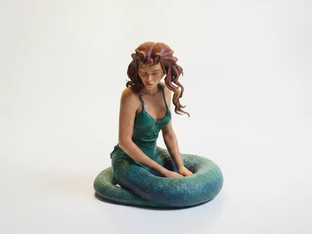 Snake Girl Figurine Fantasy Character 3D Printable