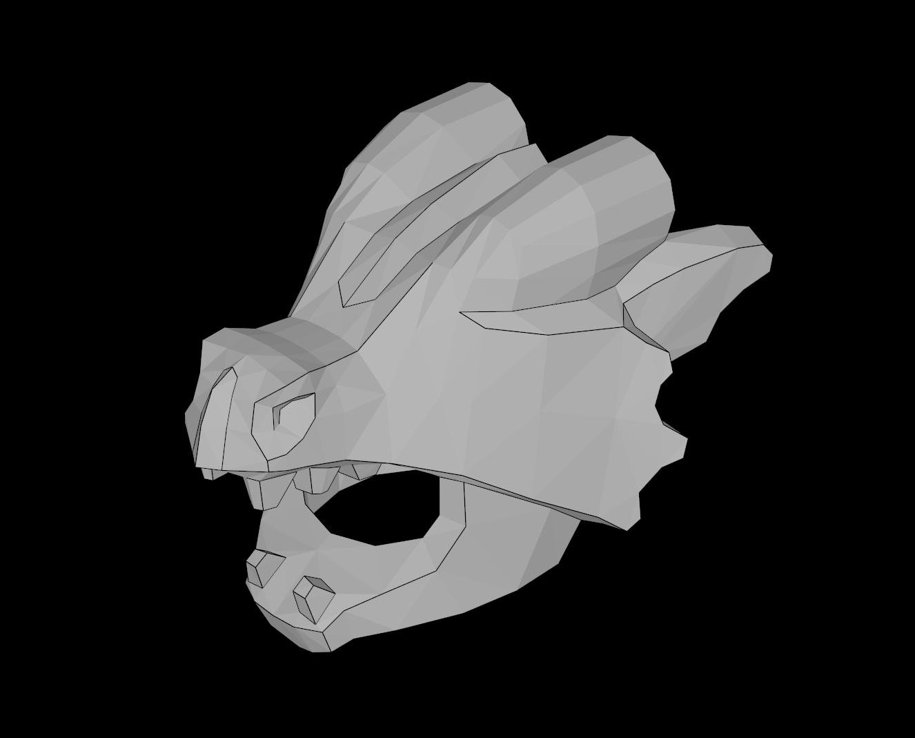 Lego Compatible (35694.dat) Minifig Headgear Head Cover Costume Dragon with Teeth Pattern