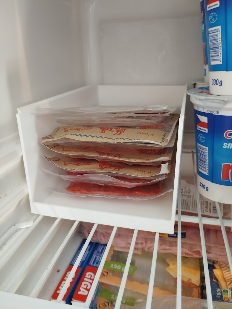 Miniatura 2 do modelo 3D Fridge Stackable Container for Packaged Ham/Cheese/Salam