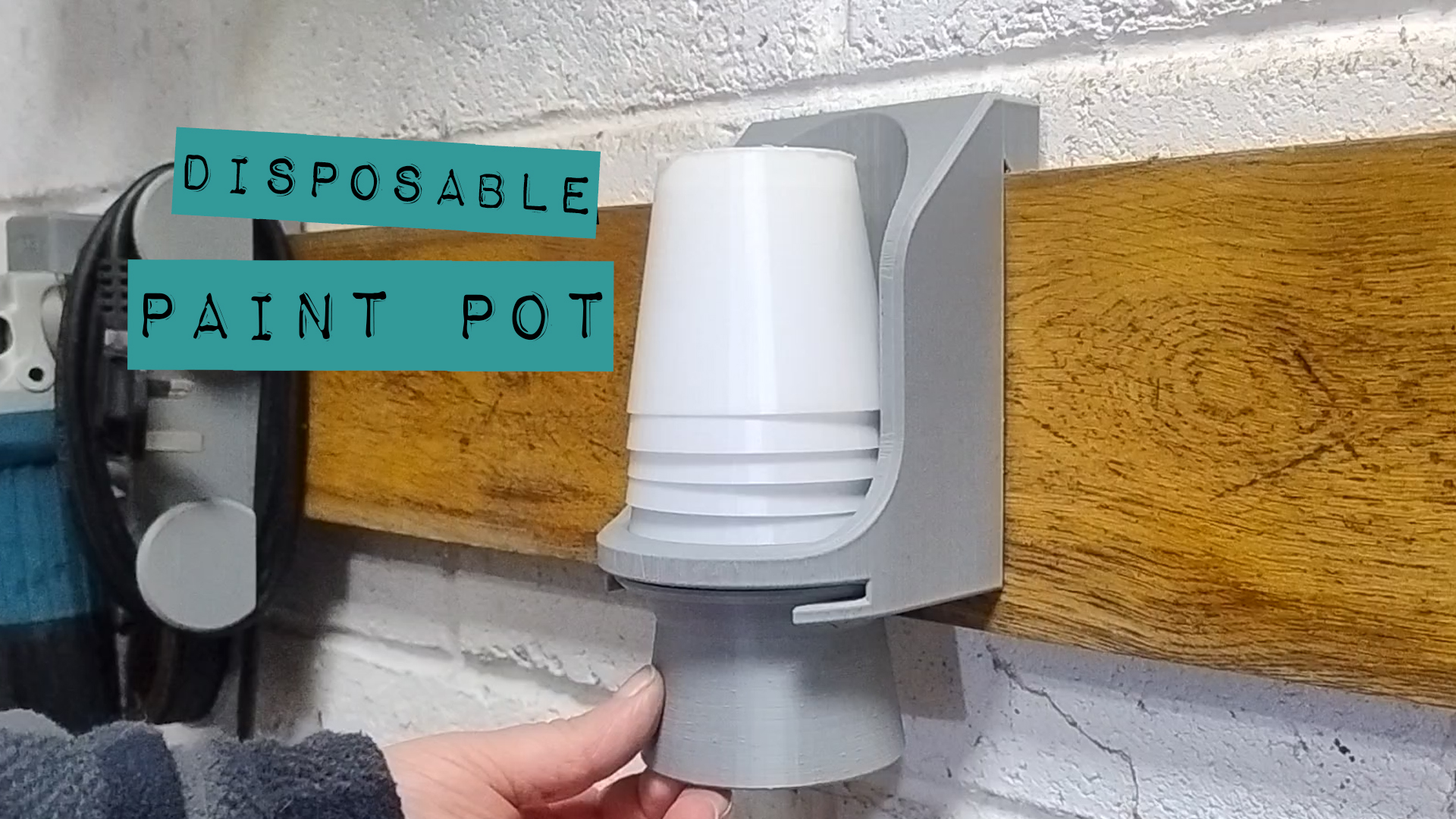 Disposable Paint Pot & Holder – French Cleat Mount