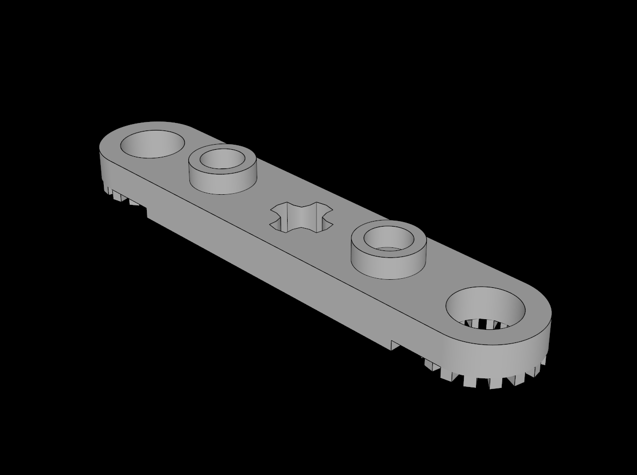 Lego Compatible (2711.dat) Technic Rotor  2 Blade with 2 Studs