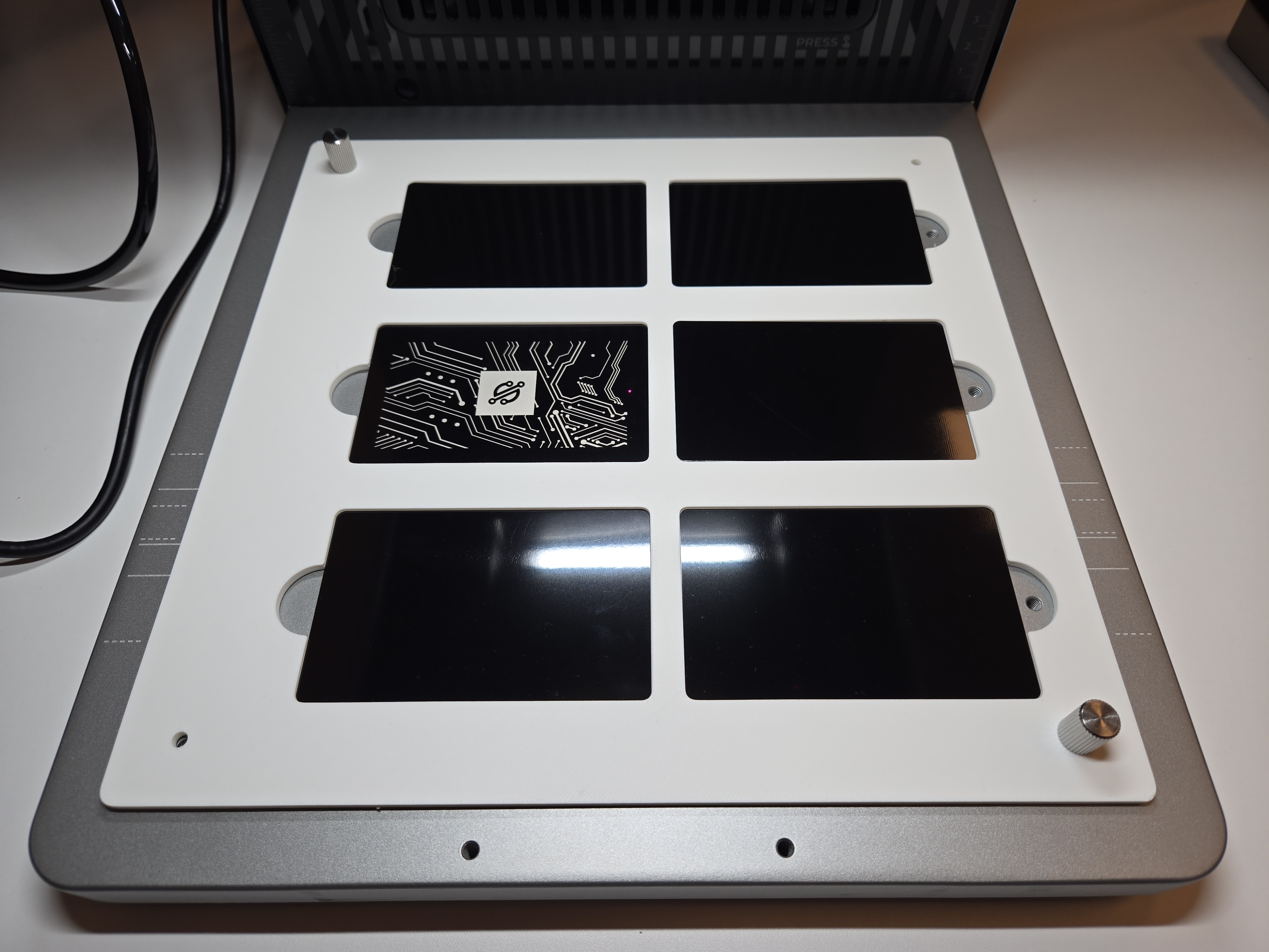 Business cards plate for xTool F2 Ultra