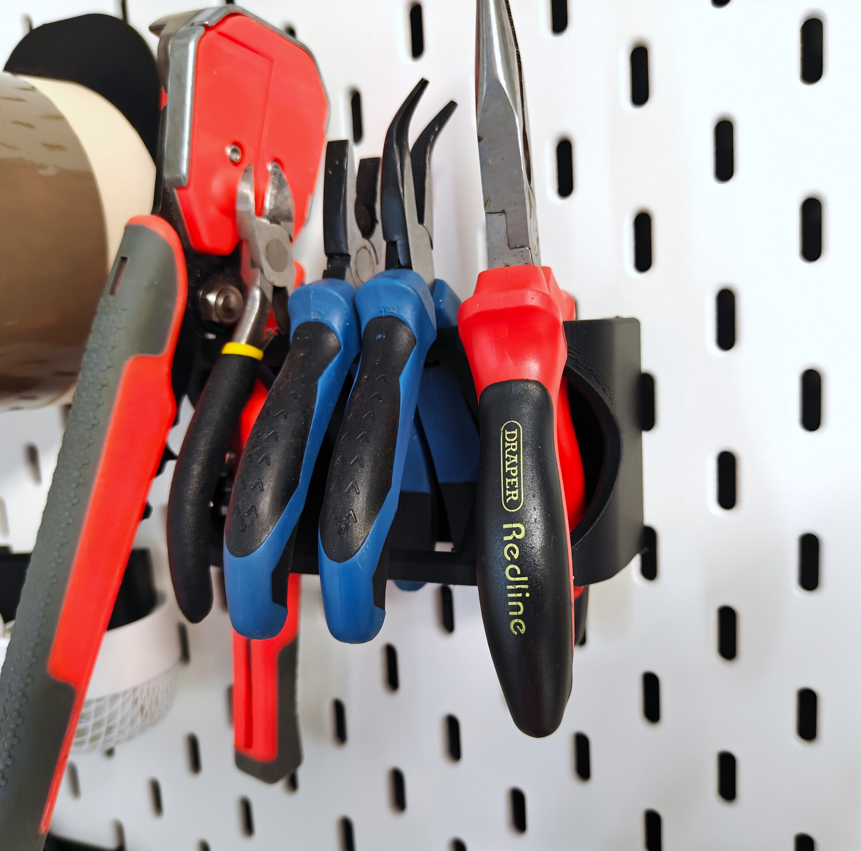 Dual-handled tool holder (Pliers, Snips, etc...) for Ikea Skadis