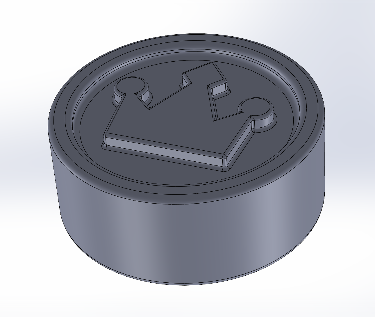 Crown checkers with rounded edges