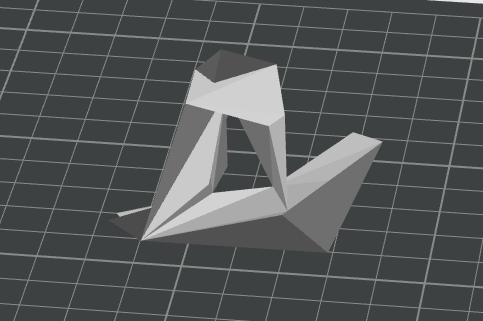 Very low poly benchy