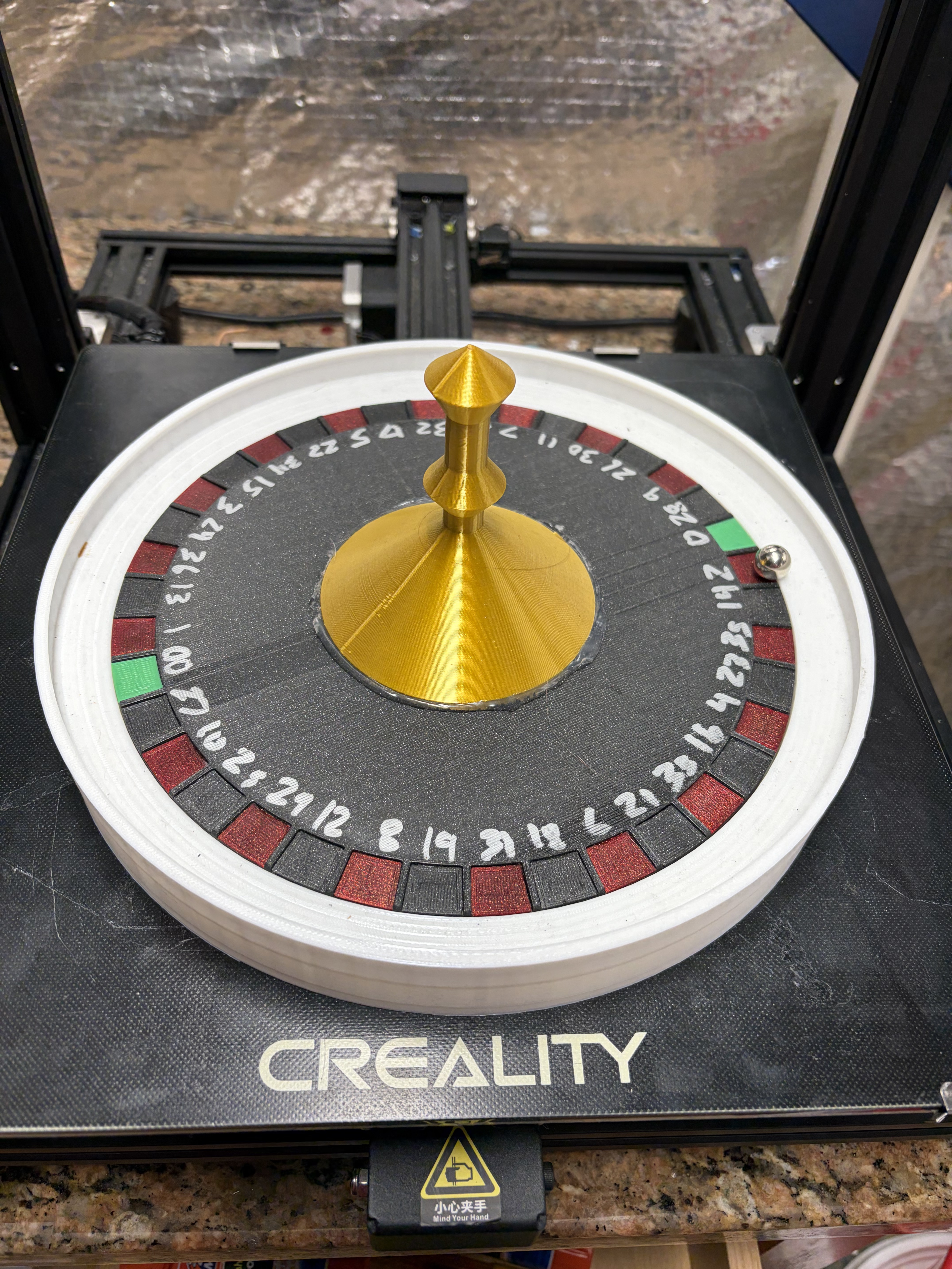 Roulette table