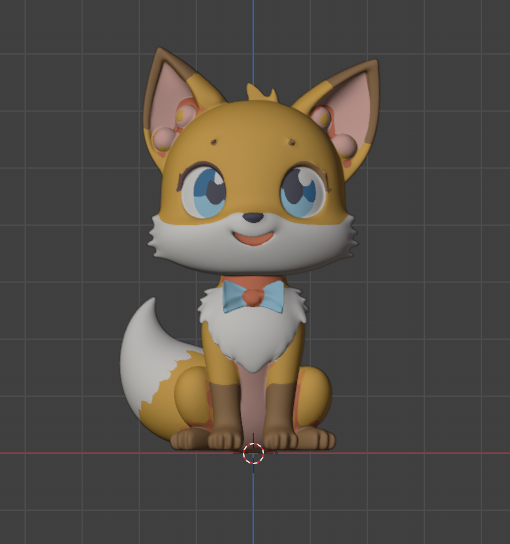 3D fox