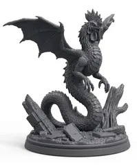 Cockatrice Statue