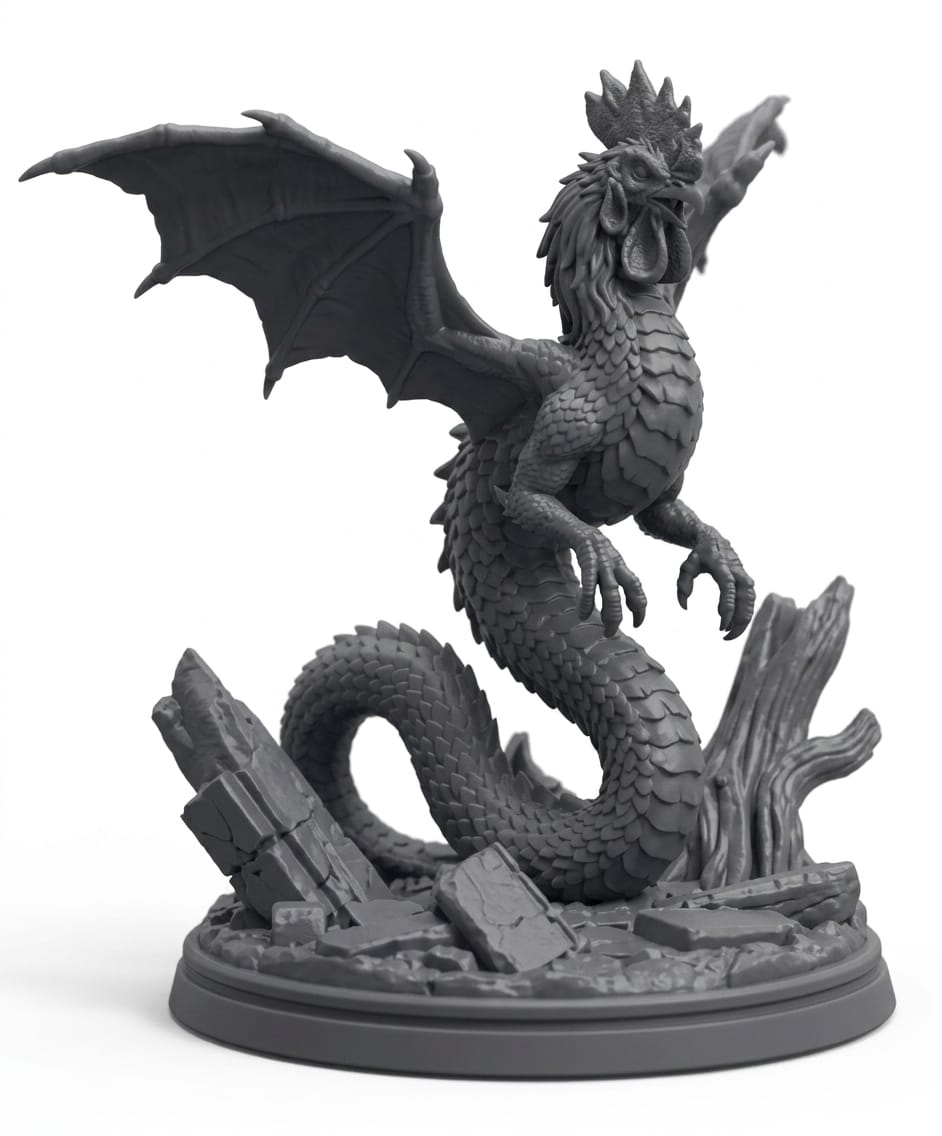 Cockatrice Statue