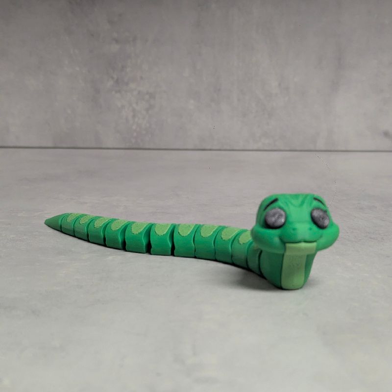 Cute Articulated Snake, 3D Printed Flexi Toy by theStonefox | Download ...