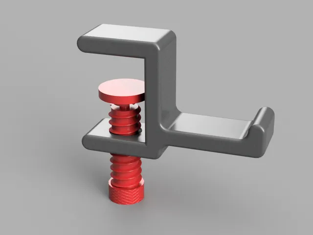 Headphone holder lower version (no support, no screws)