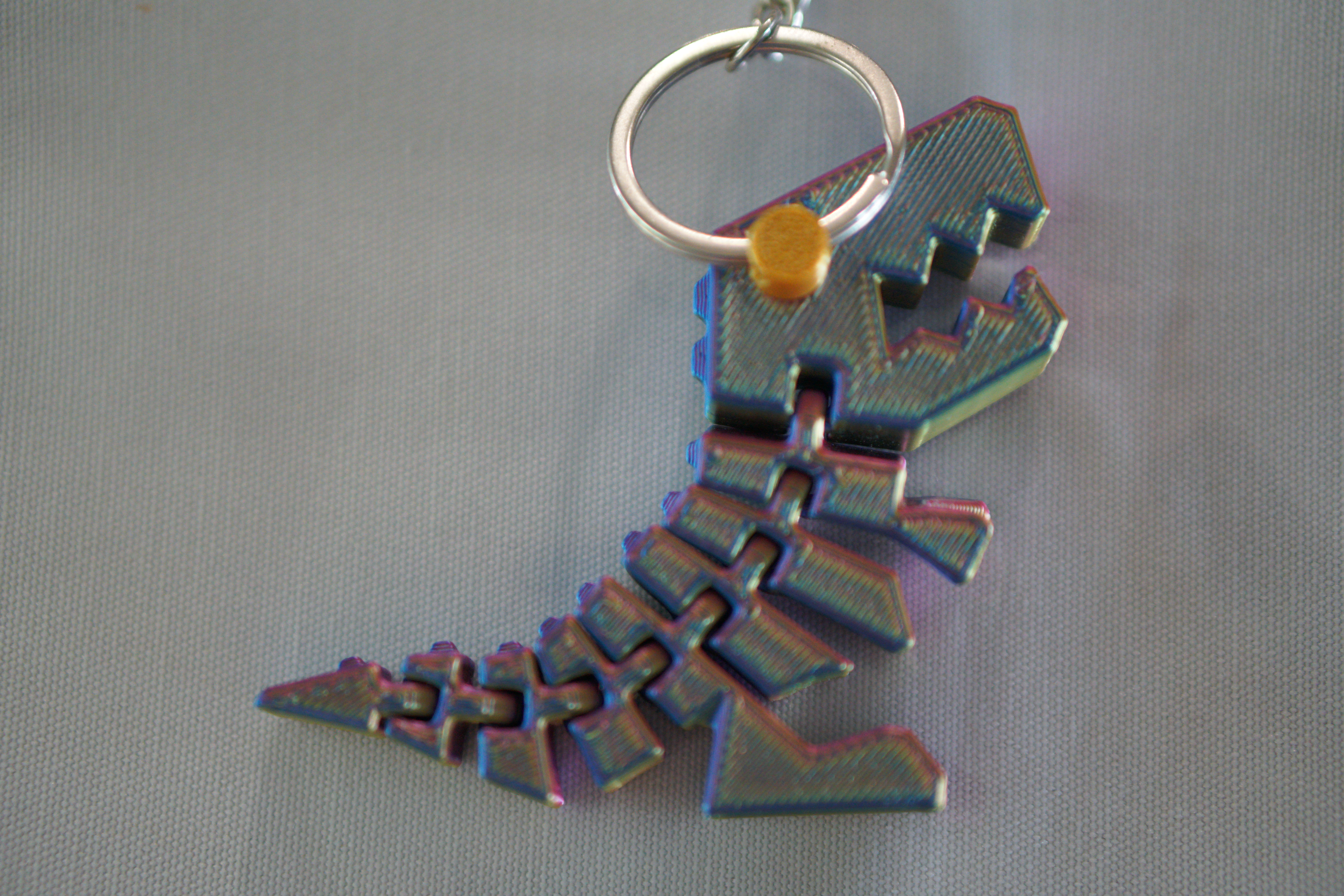 Miniatura 3 do modelo 3D Flexy Rex Keychain Attachment