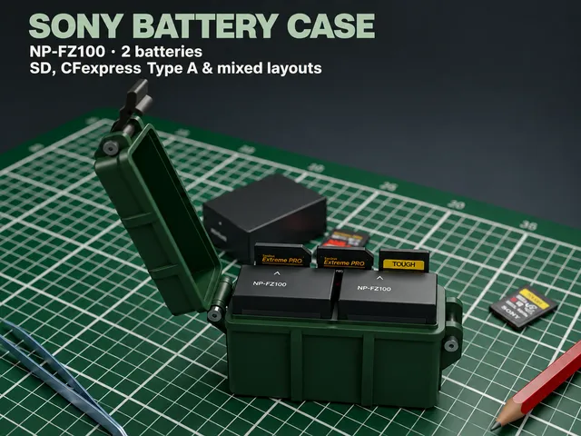 Sony NP-FZ100 Rugged Battery & Memory Card Case
