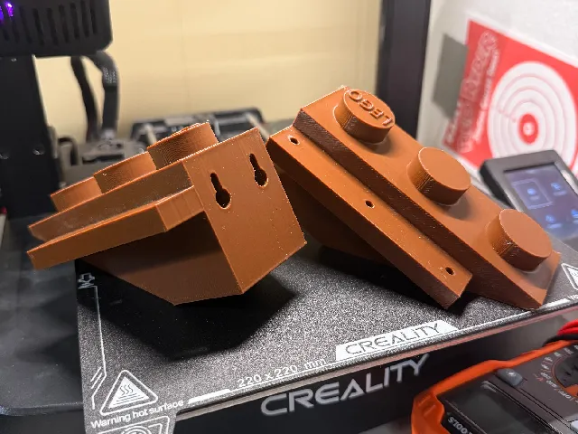 Lego brick shelf brackets