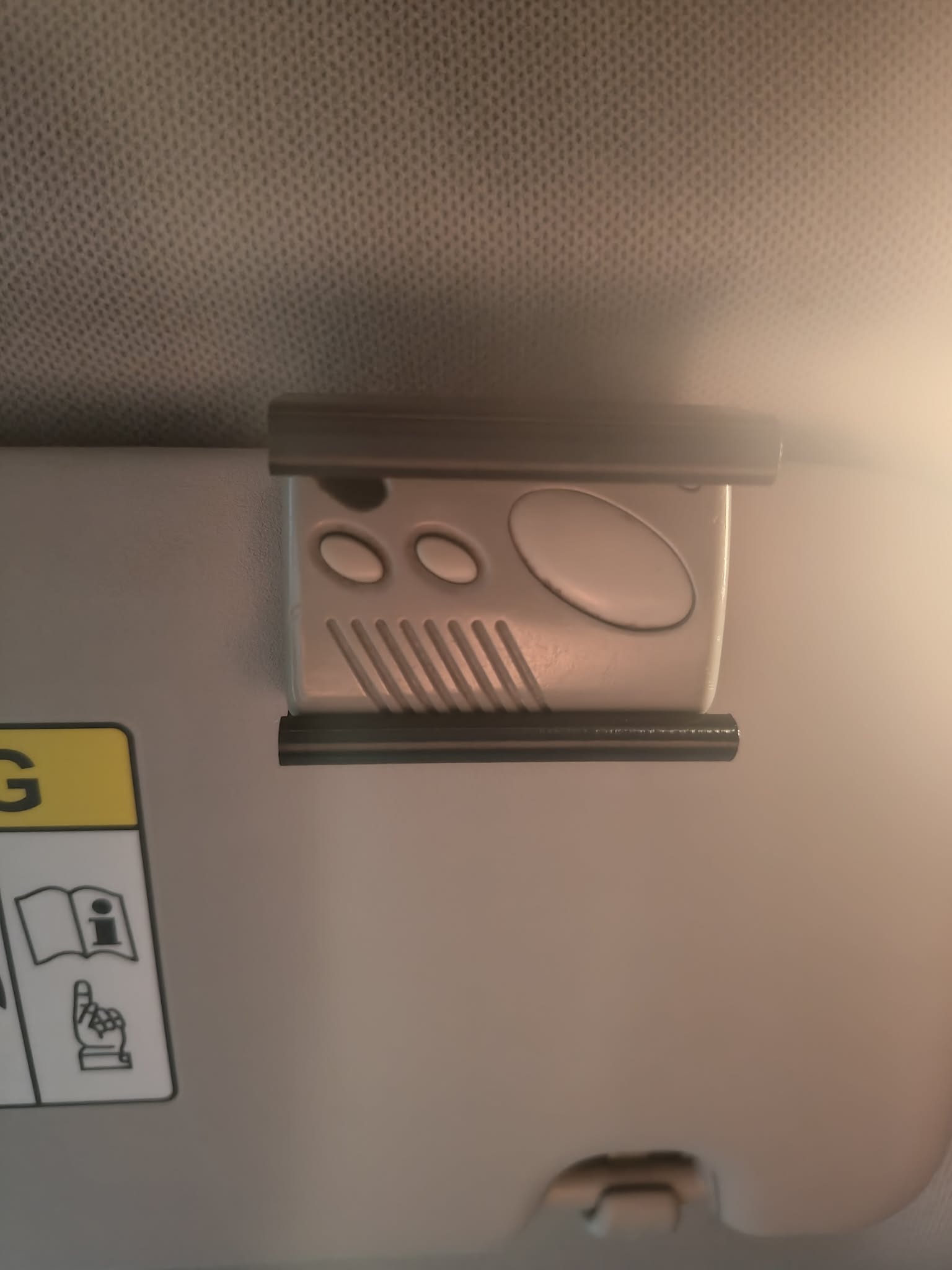 Garage opener holder - Car visor