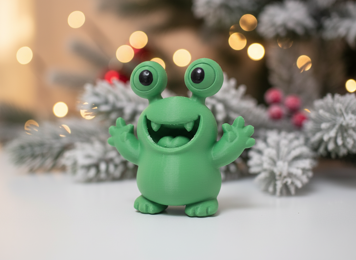 Smiling Eyestalk Monster Christmas Toy