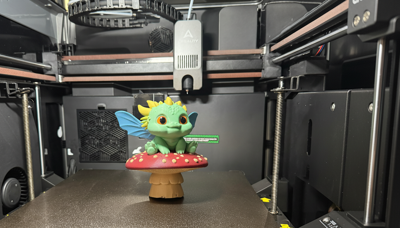 Cute Mushroom Dragon – Whimsical Creature