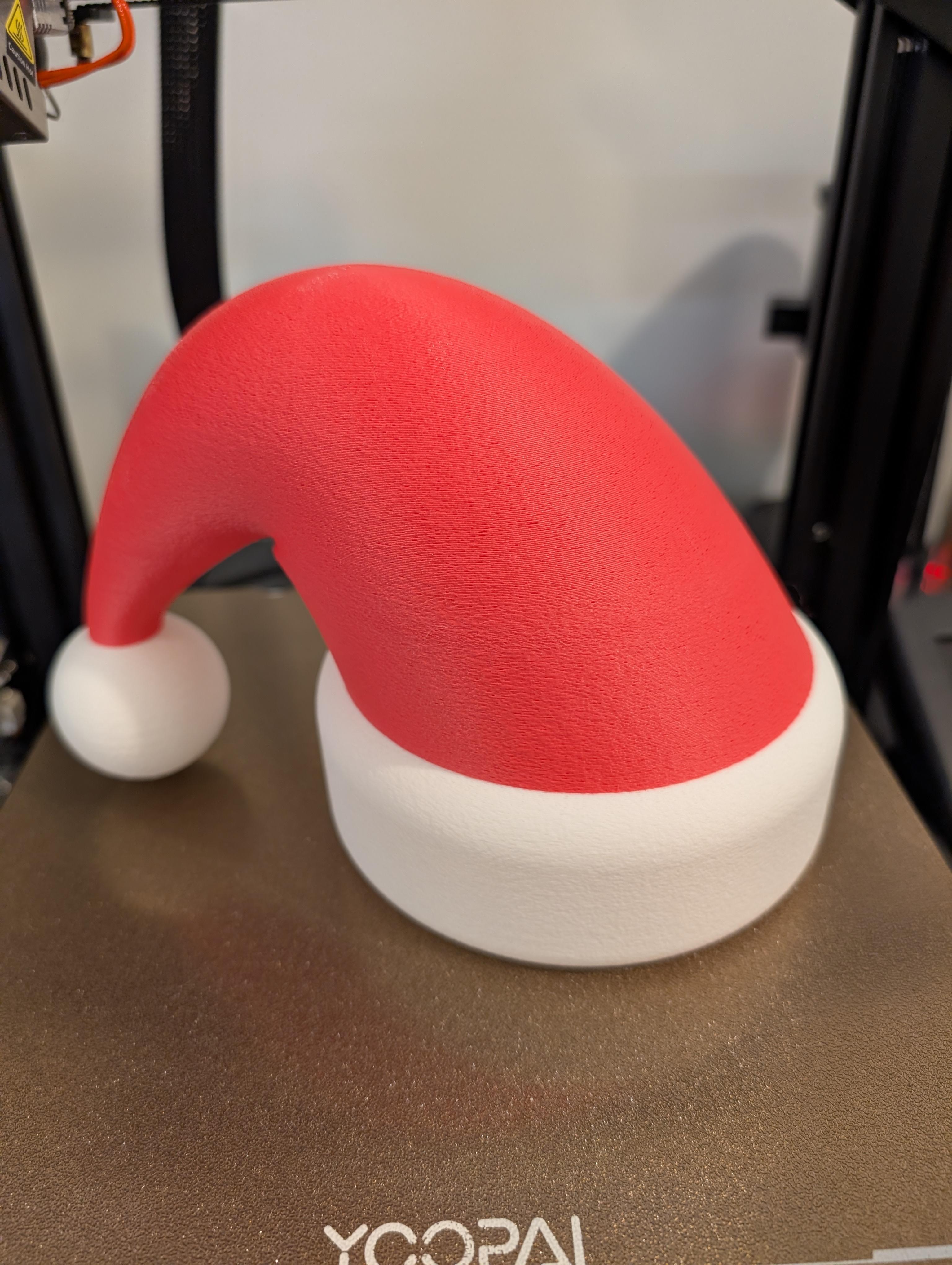 LEGO Style Santa Hat 3D model thumbnail
