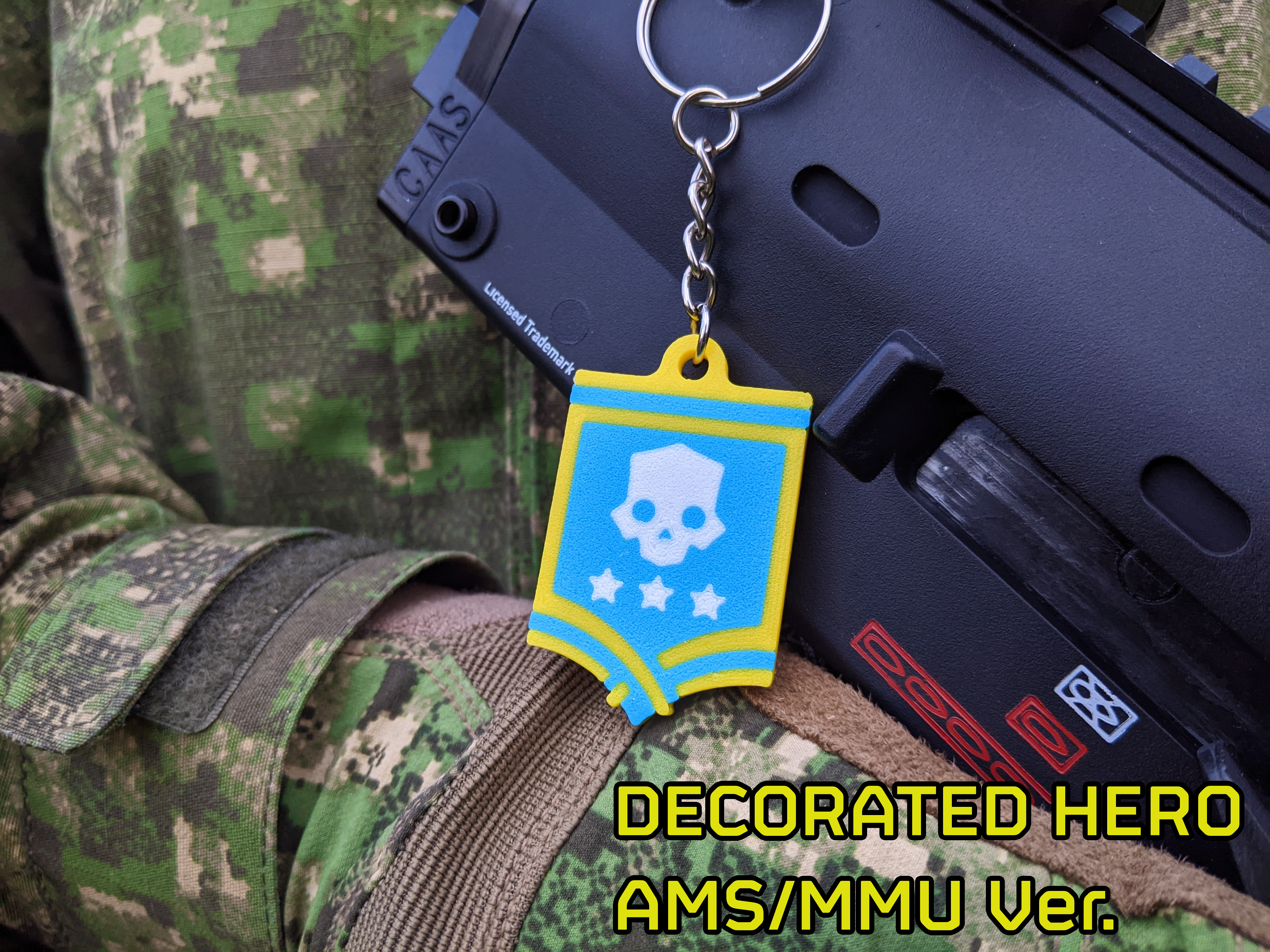 Helldivers Decorated Hero keychain (Non-MMU/MMU)