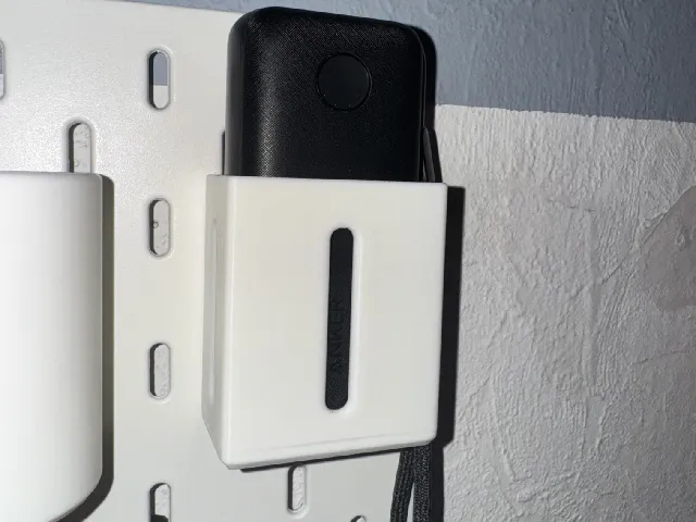 Anker PowerCore 10000 USB Powerbank (Model A1246) Holder for Ikea Skadis
