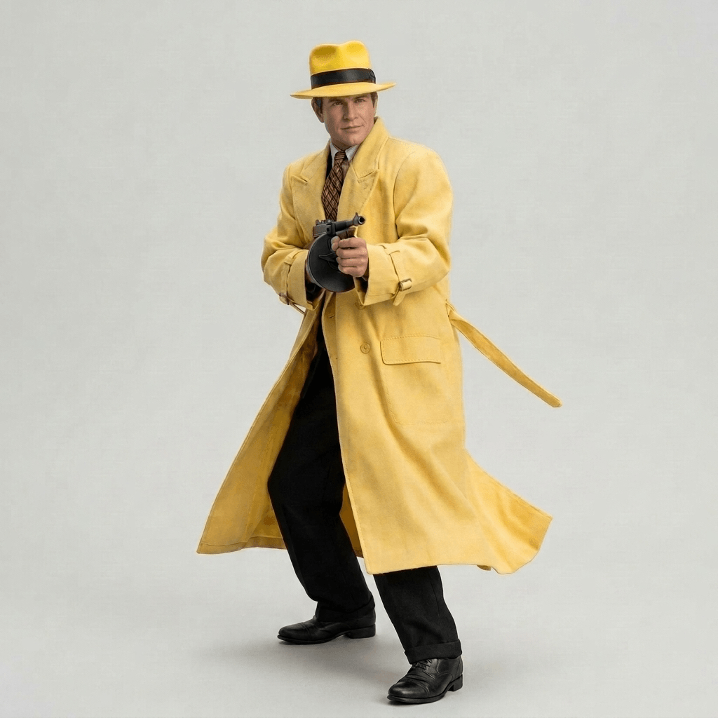 Dick Tracy - Dick with Machine Gun - 1990