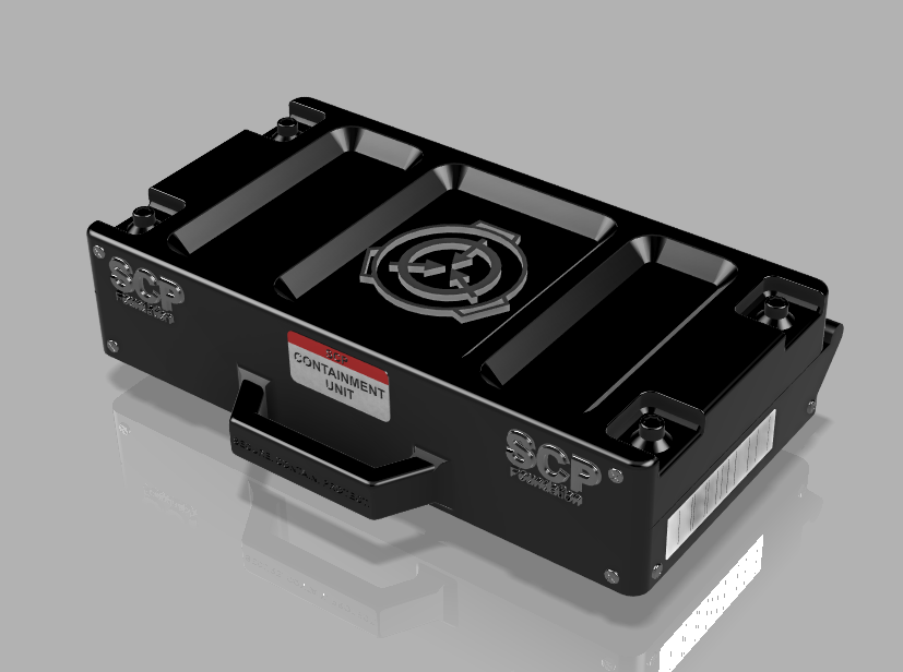 SCP Themed Gridfinity Briefcase 3D model