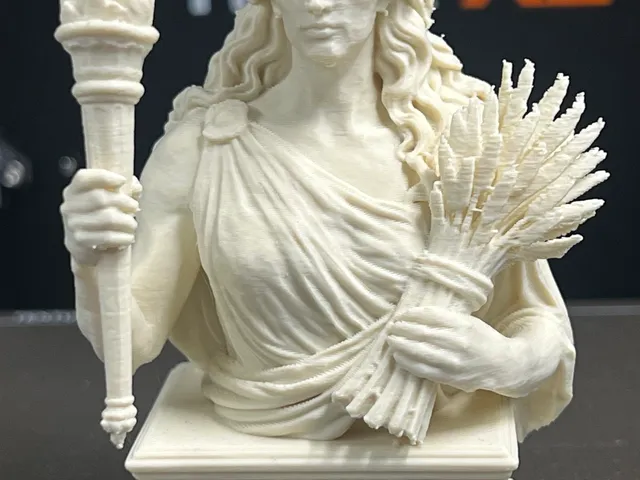 Demeter Bust – Greek Goddess of Harvest Statue STL