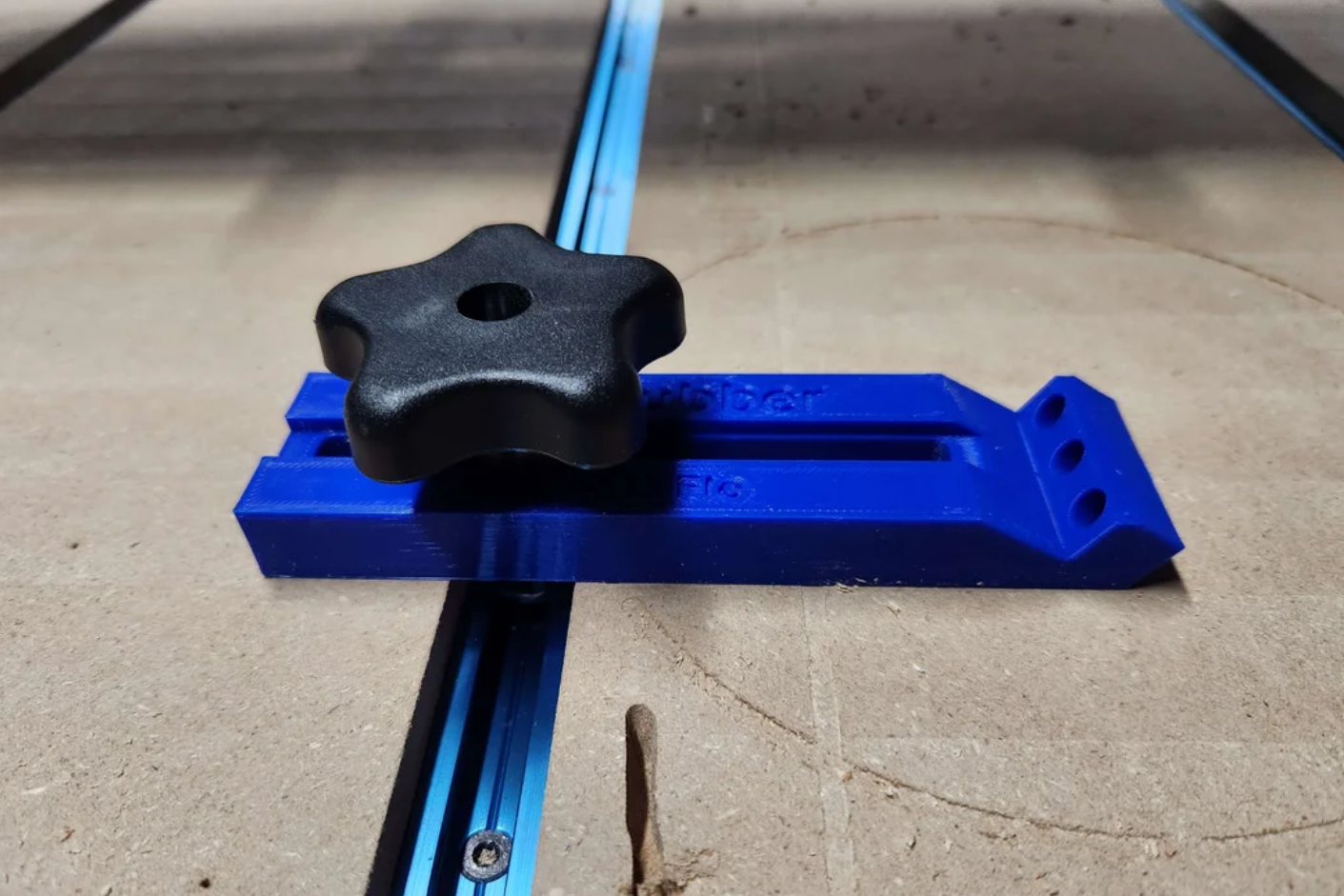 Low Profile Toe Clamp for T-Track