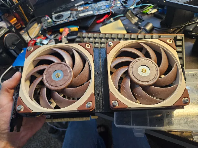 Dual 120mm Fan Shroud for Zotac Trinity OC RTX 3090
