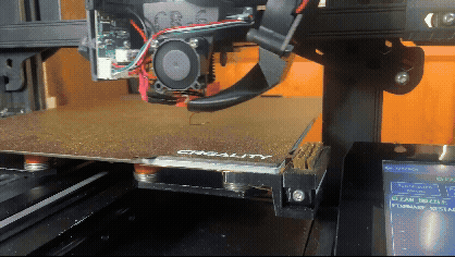 Bed-mounted nozzle wiper for the cr6se - Brass Brush Head Remix