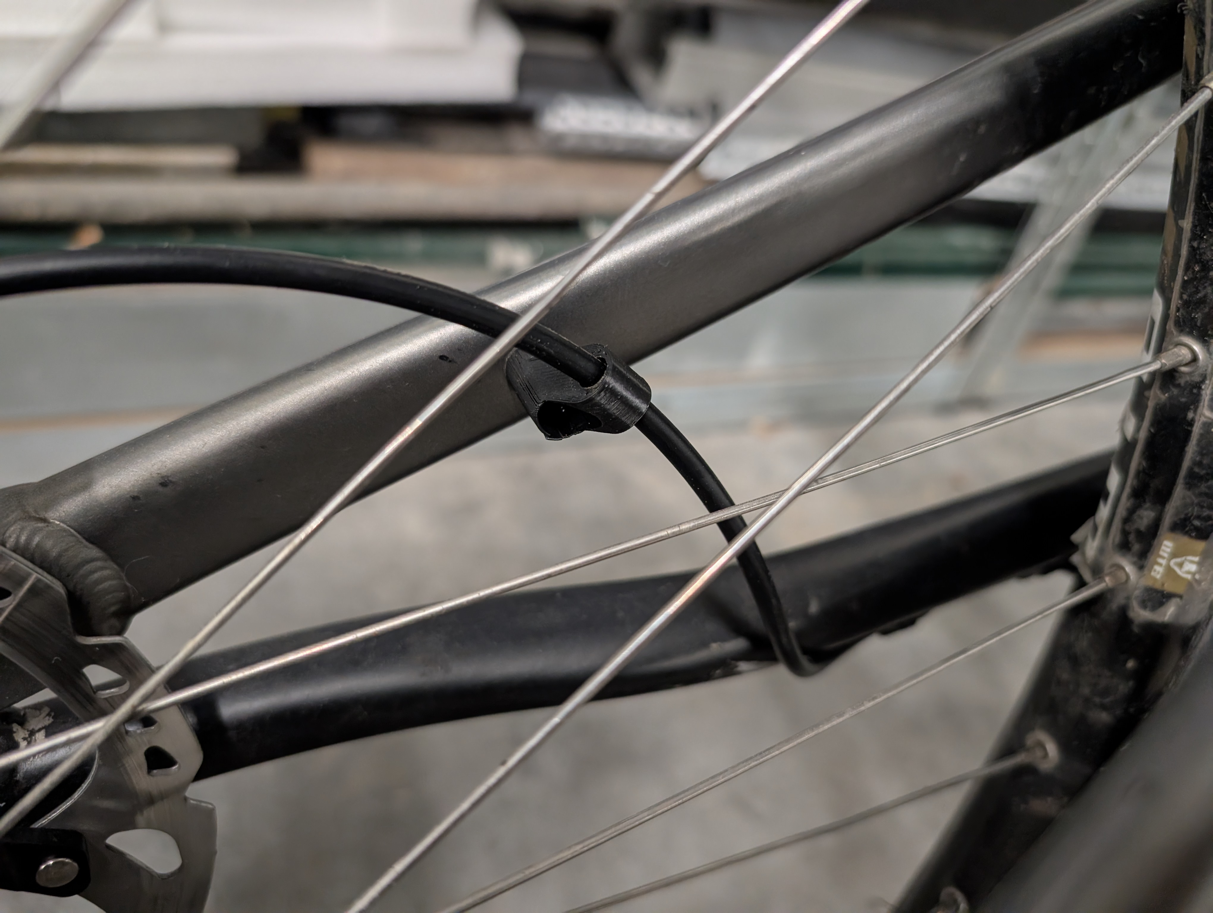 Kona Satori (2013) Rear Brake Hose Guide - Fix for Modern Shimano Calipers (Inner Hose Routing)