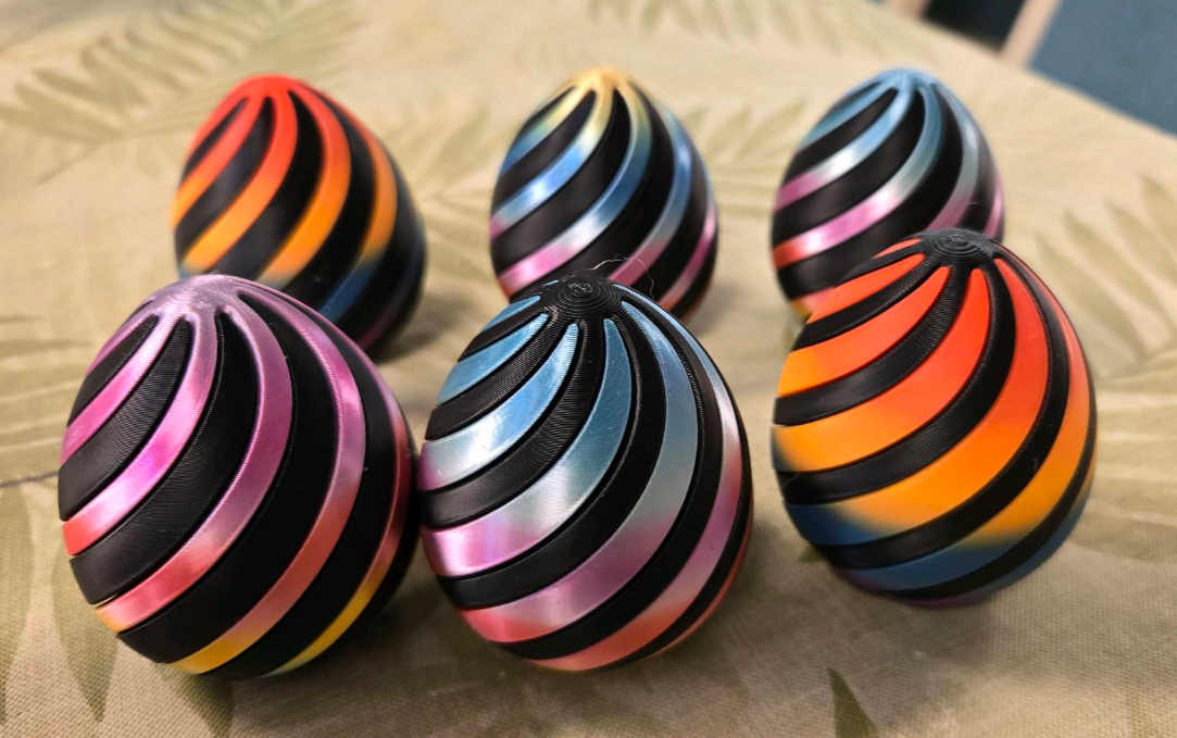 SPIRAL FIDGET EGG FOR EASTER