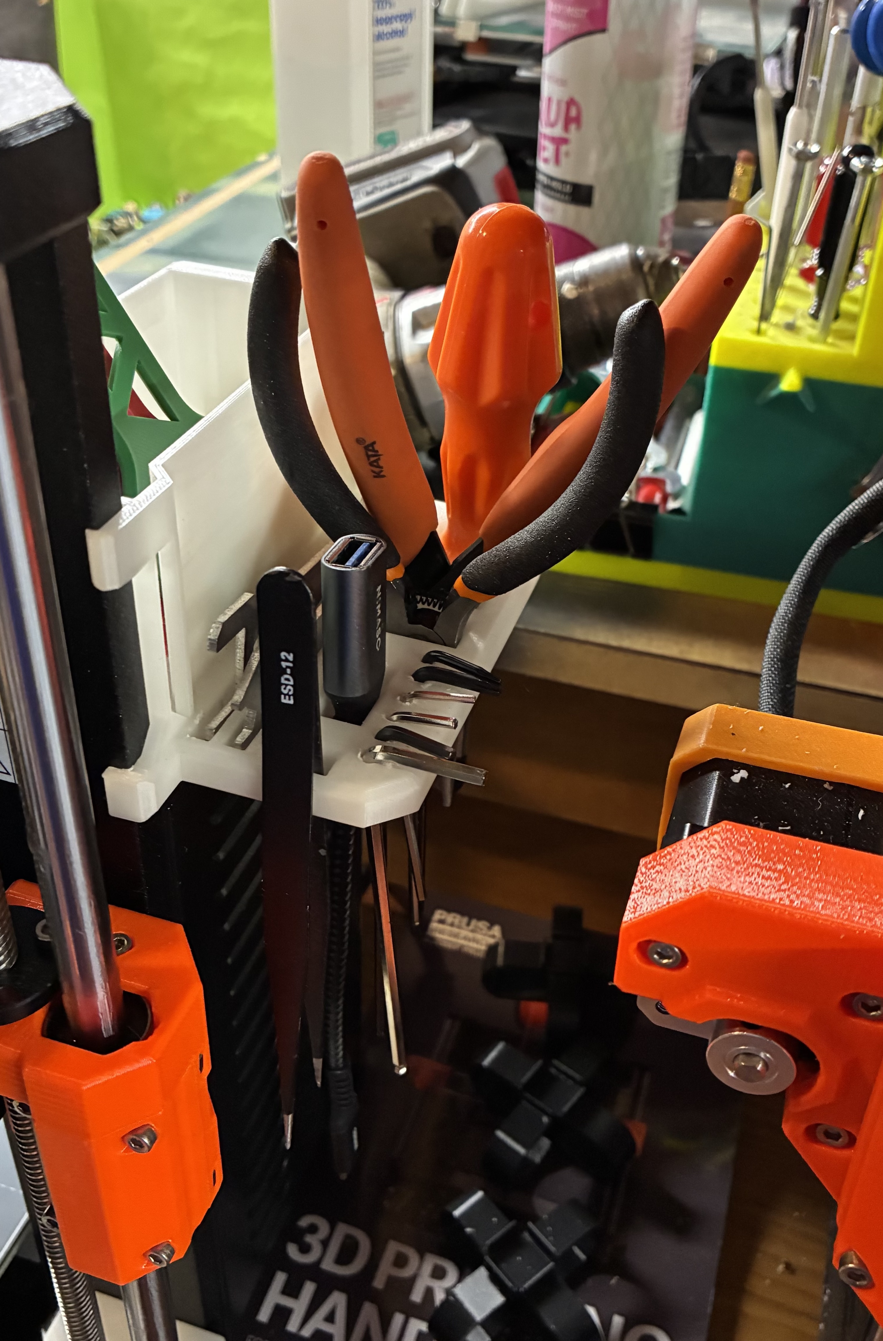 **UPDATED 12/25*** Prusa MK4 MK4S PSU Tool Holder and Box With or Without Light Bar Wiring and Switch Solutions
